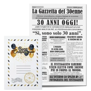 Idea Regalo Compleanno Uomo – Giornale 30 Enne
