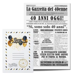 Idea Regalo Compleanno Uomo – Giornale 40 Enne