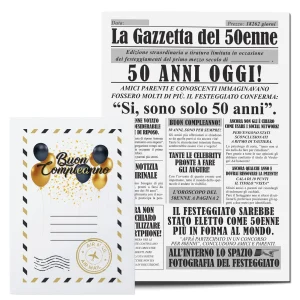 Idea Regalo Compleanno Uomo – Giornale 50 Enne