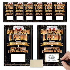 8 gratta e vinci personalizzabili