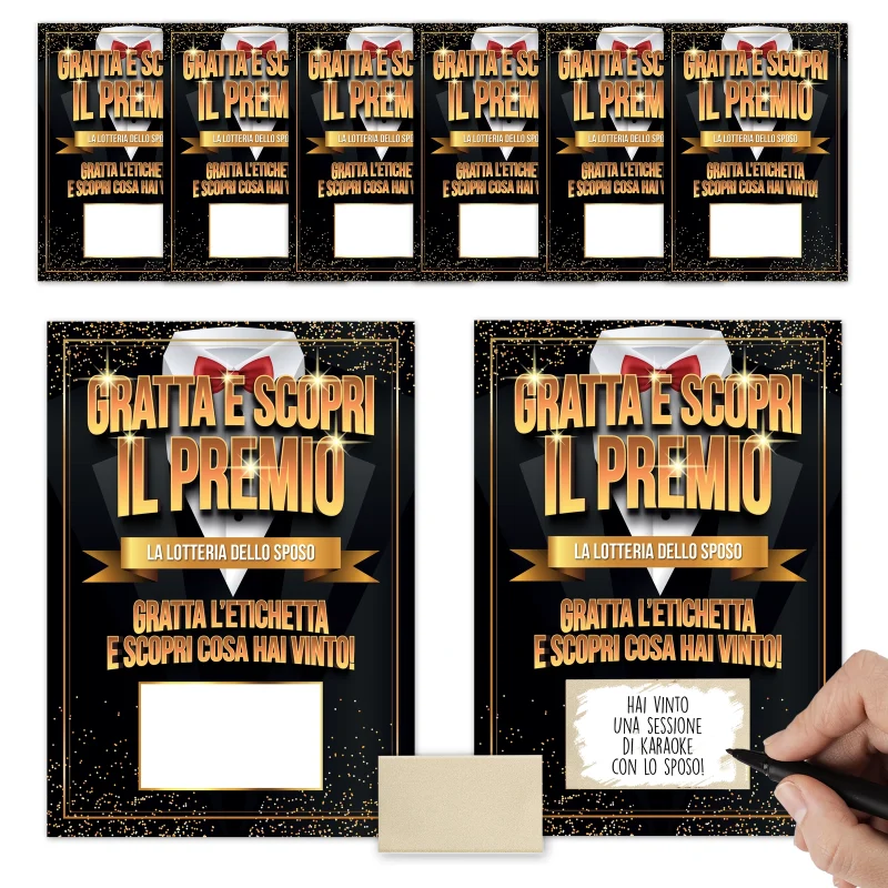 8 gratta e vinci personalizzabili