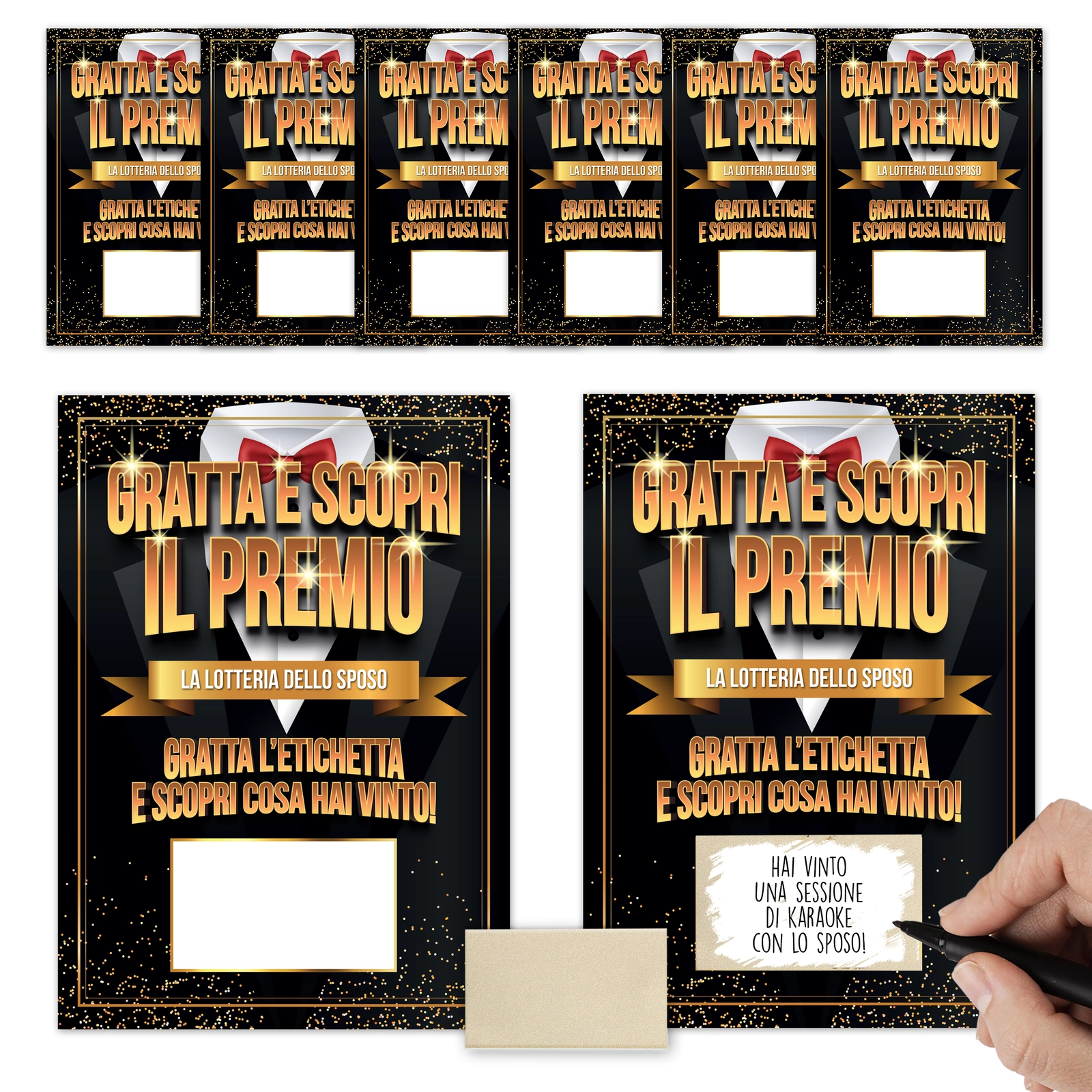 8 gratta e vinci personalizzabili