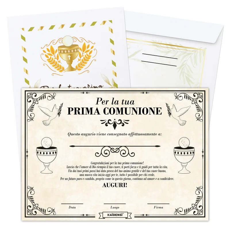 pergamena prima comunione