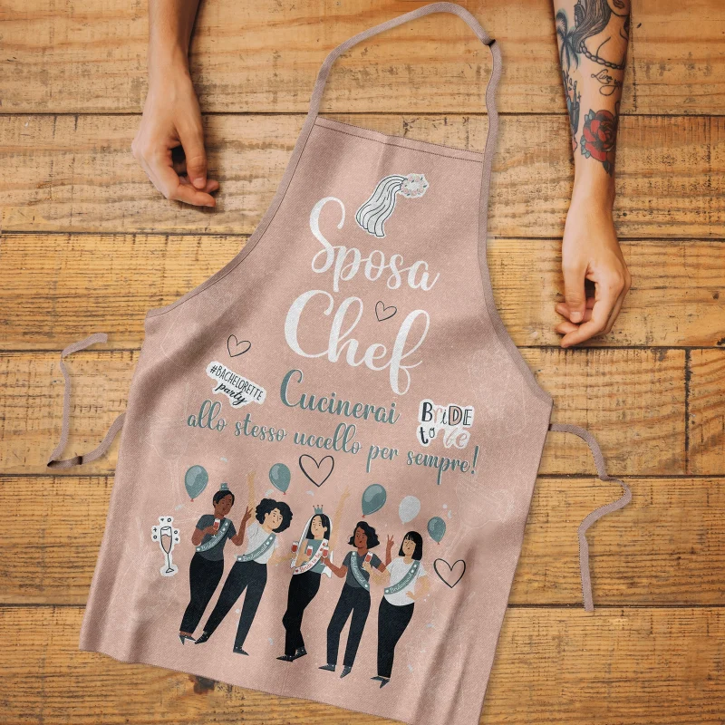 grembiule sposa chef