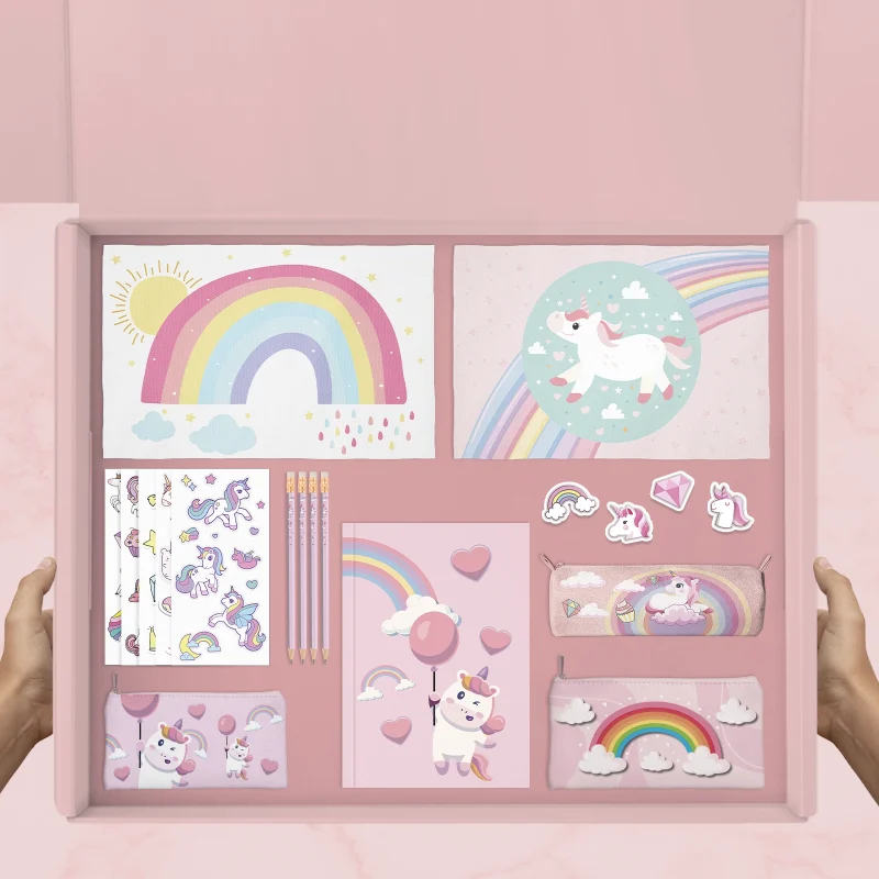 box-scuola-bambina-unicorno