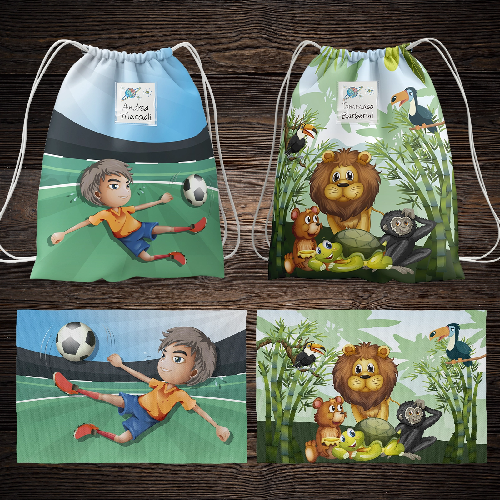 accessori-box-scuola-bambino-giungla-calcio