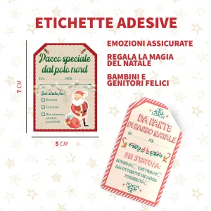 Alternative view of Etichette Adesive Natale Chiudi pacco, 250 pz