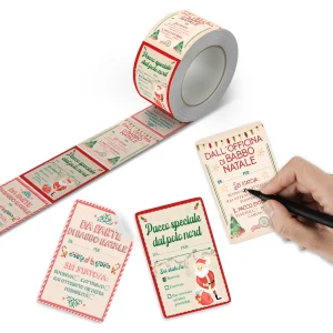 Etichette Adesive Natale Chiudi pacco, 250 pz