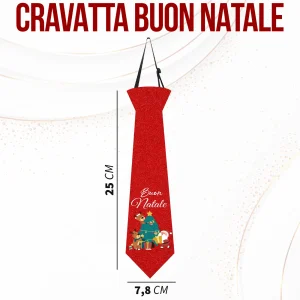 Alternative view of Cravatta Bambini Natale Capodanno, 25x8 cm