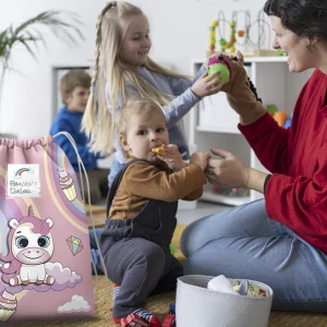 Alternative view of Sacca Asilo Personalizzata - Zaino Bambina con Nome e Foto