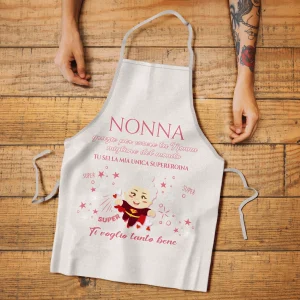 Alternative view of Grembiule da Cucina per Nonna Supereroina – Regalo Originale