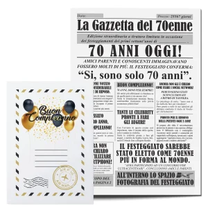Idea Regalo Compleanno Uomo – Giornale 70 Enne