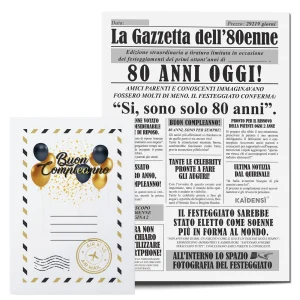 Idea Regalo Compleanno Uomo – Giornale 80 Enne