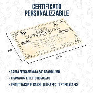 Alternative view of Certificato Addio al Celibato - Pergamena Superamento Prove Ufficiale